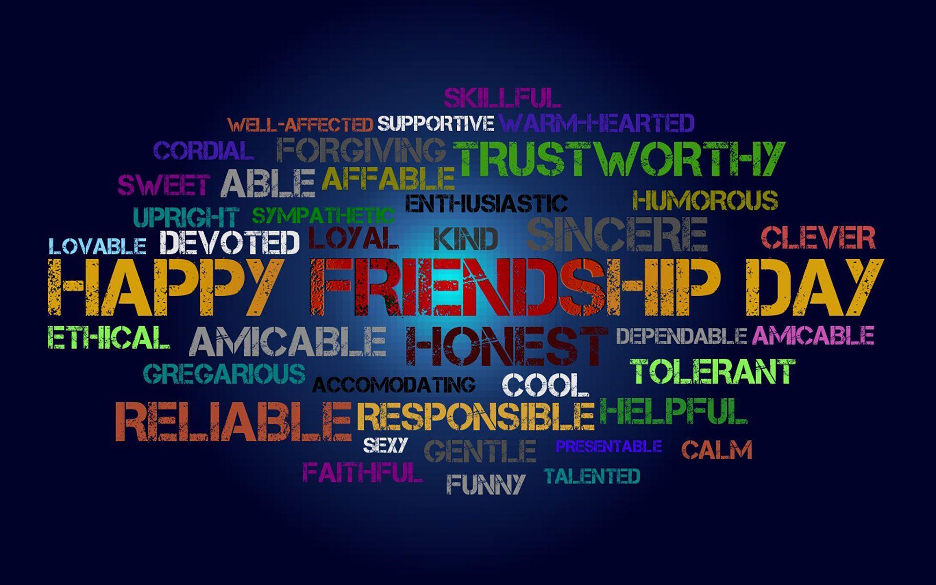 1920x1200 Happy Friendship Day Wallpaper with Quotes. Friendship day