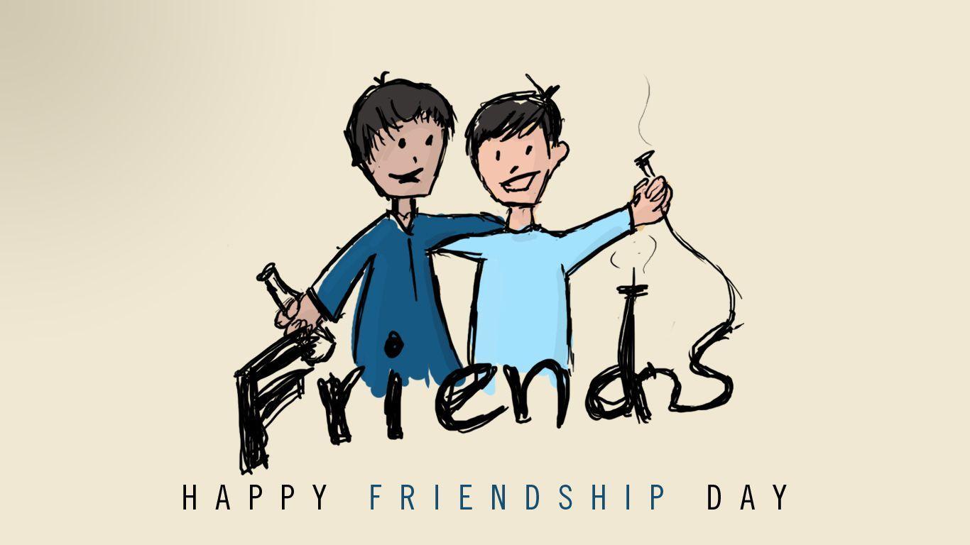1366x768 Friendship Day HD Image, Wallpaper, Pics, Photo Free Download