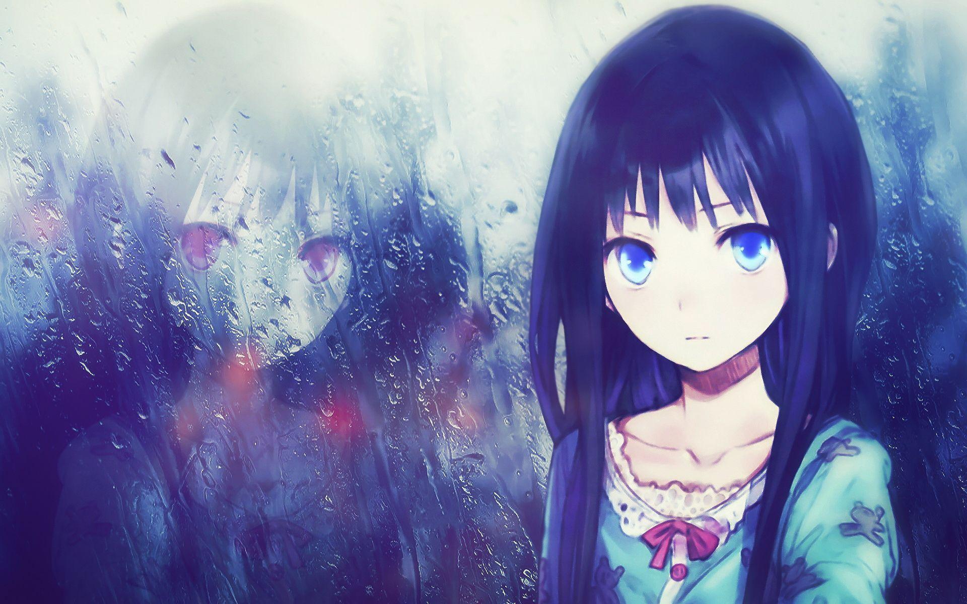 Alone Sad Anime Wallpapers Top Free Alone Sad Anime Backgrounds Wallpaperaccess