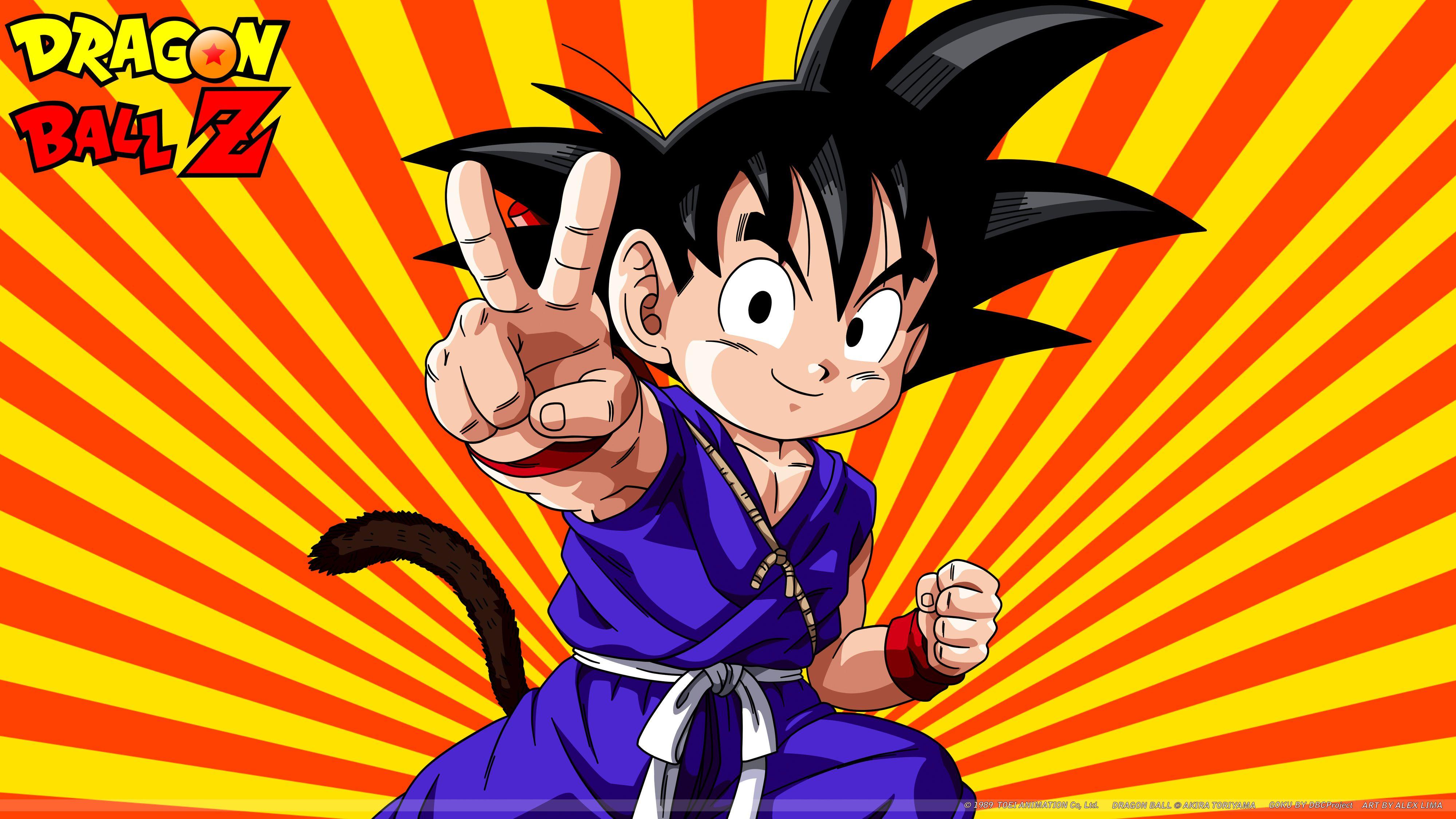 4000x2250 Free Dragon Ball Z Kid Goku, computer desktop wallpaper, picture