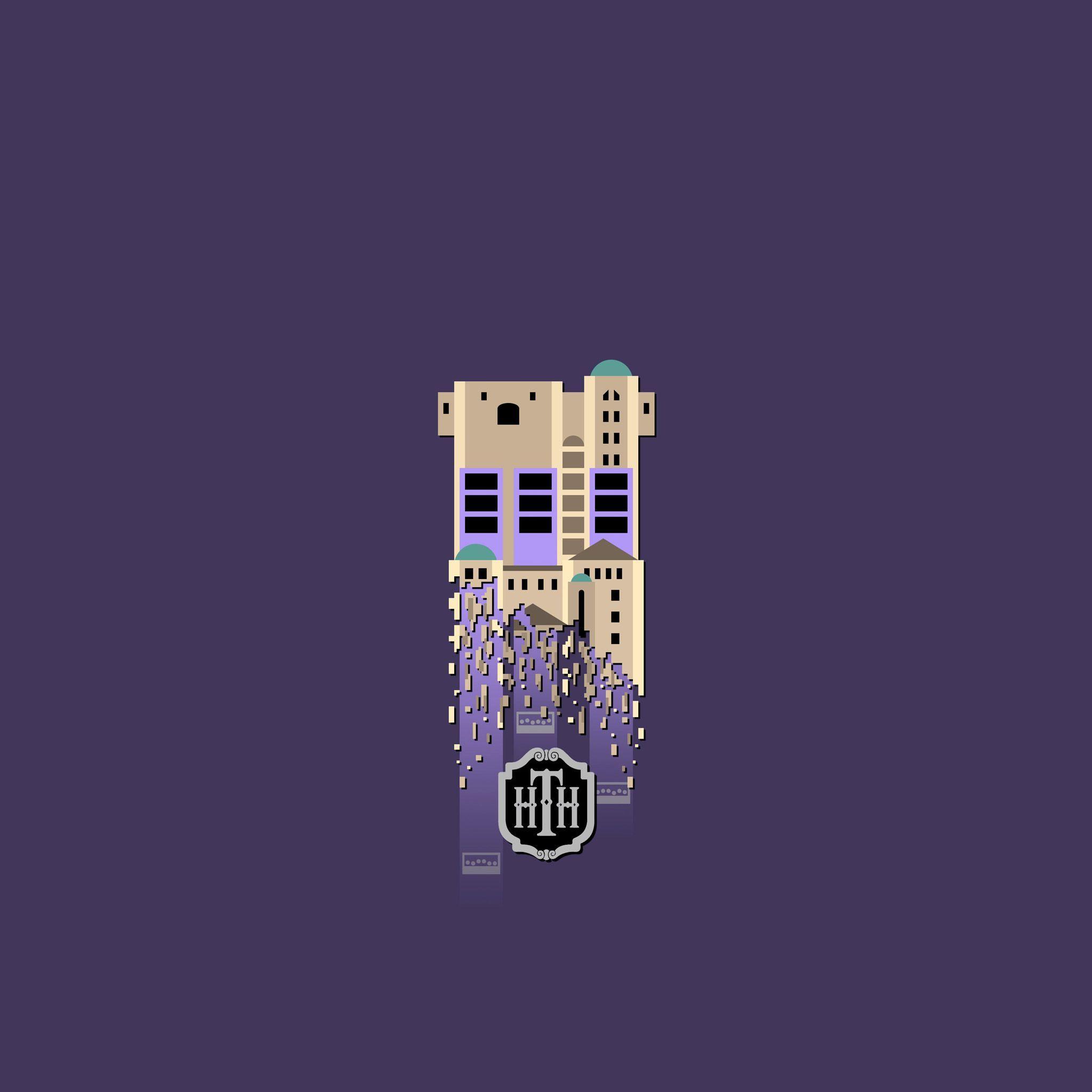 2048x2048 iPhone Wallpaper: Twilight Zone Tower of Terror Disney California