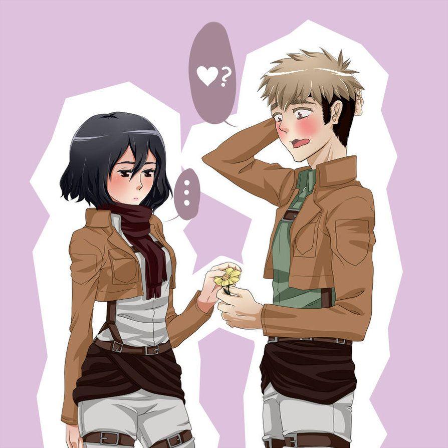 894x894 Jean and Mikasa on Titan Pairings fan Art