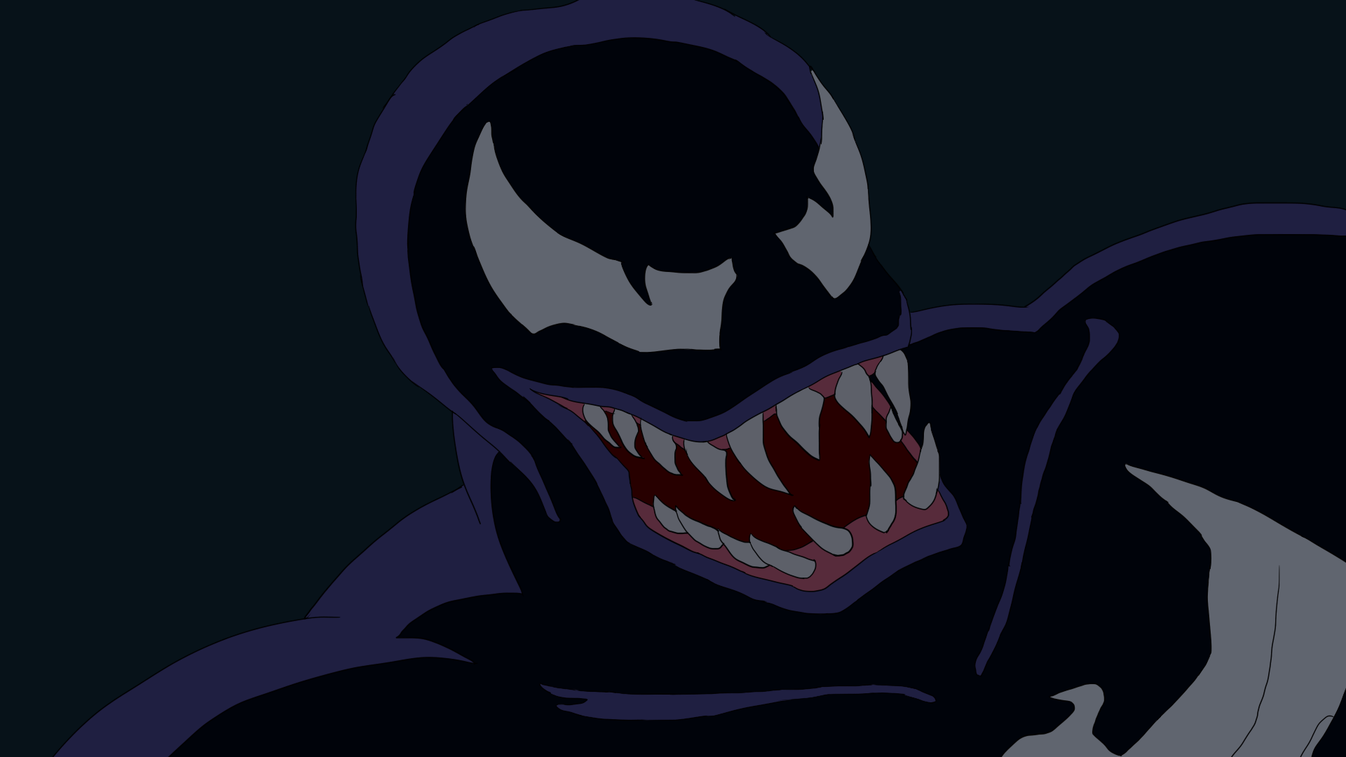 1920x1080 Venom Man Wallpaper