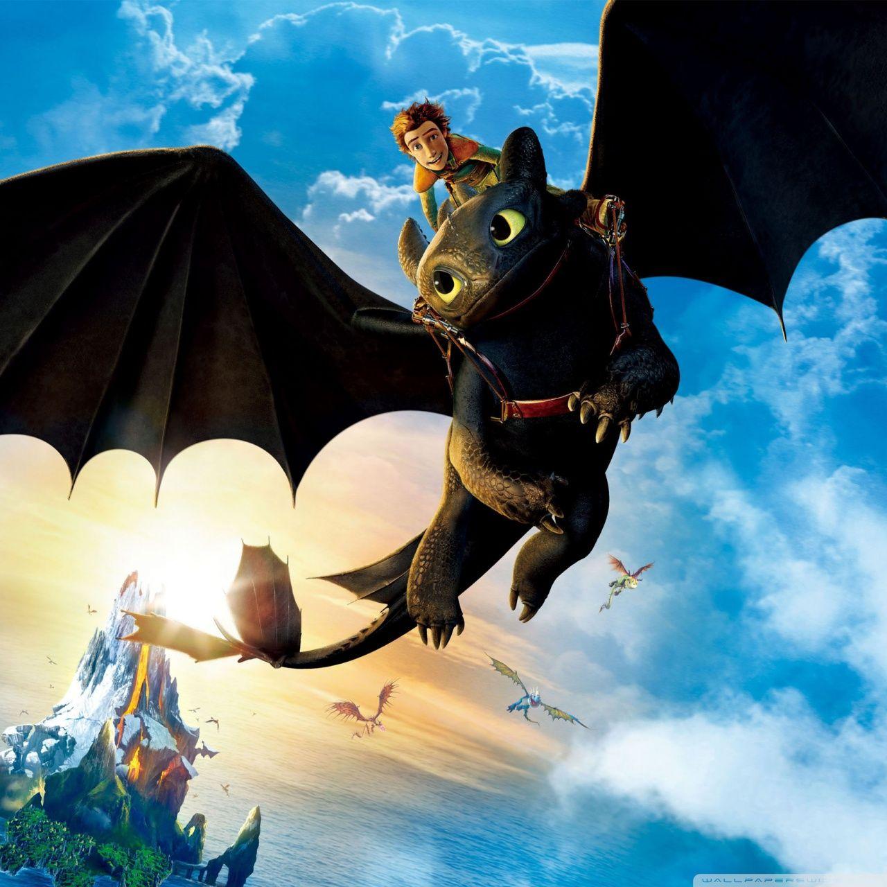 1280x1280 Hiccup and Toothless Ultra HD Desktop Background Wallpaper for 4K