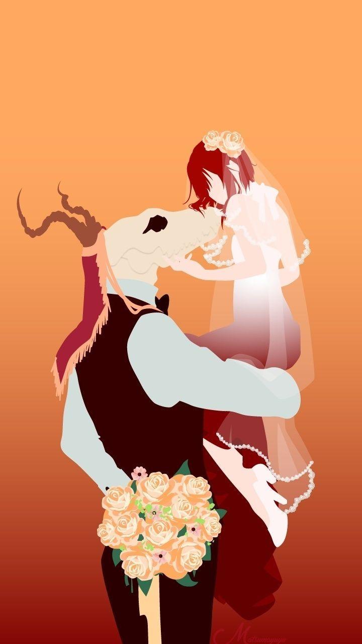 720x1280 Couple, minimal, art, Chise Hatori, Elias Ainsworth, Ancient Magus