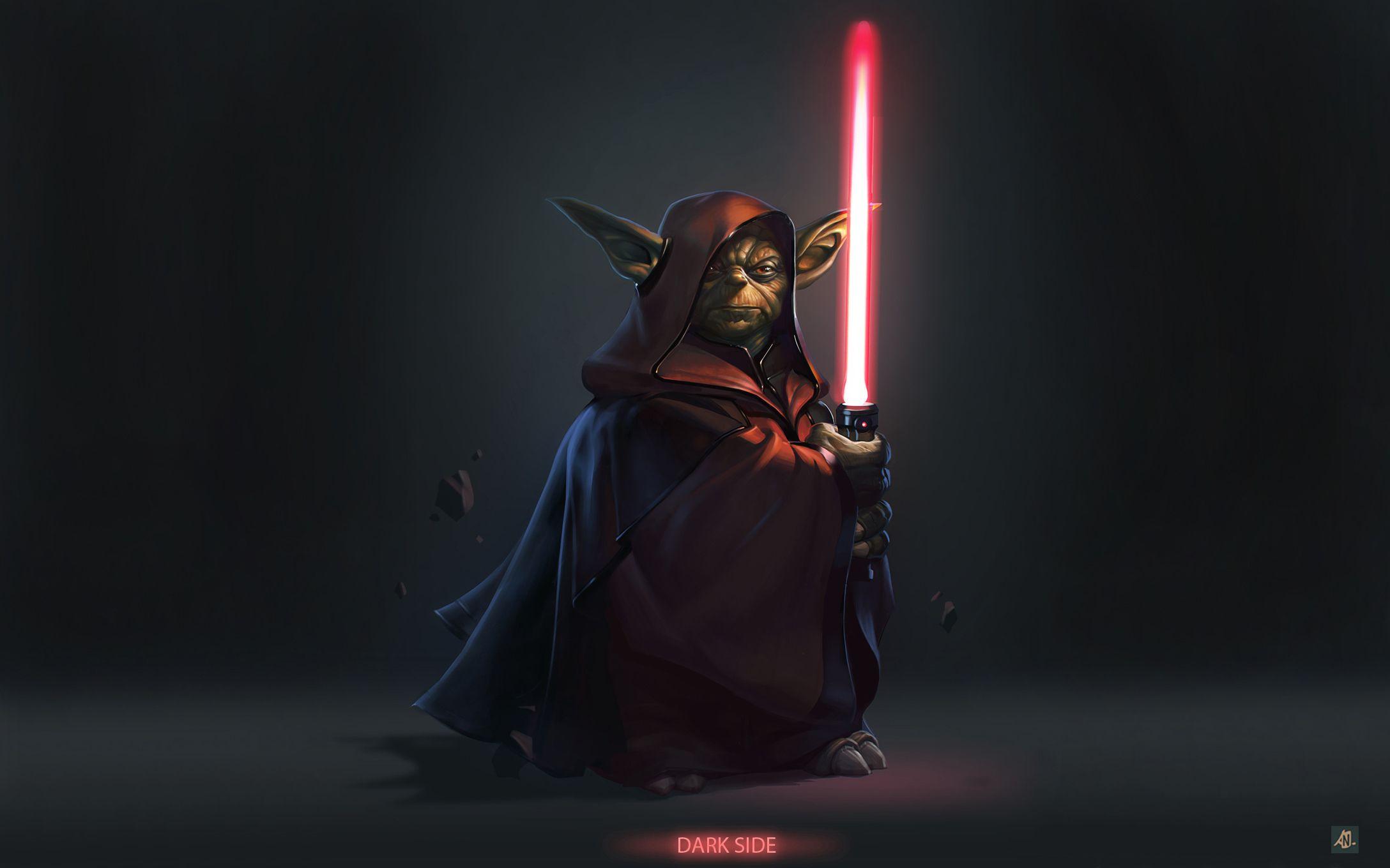 Hình nền HD 2176x1360 Dark Side Yoda