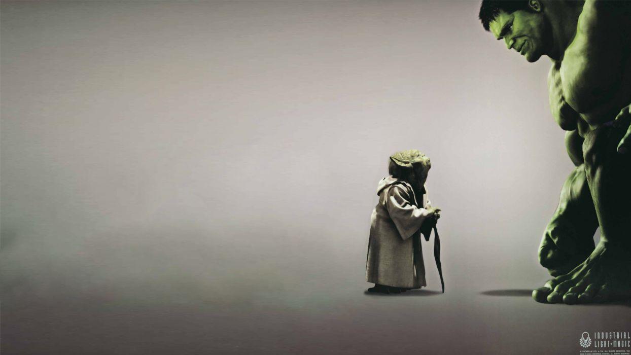 1244x700 Hulk The Hulk Yoda Marvel Star Wars comics movies wallpaper