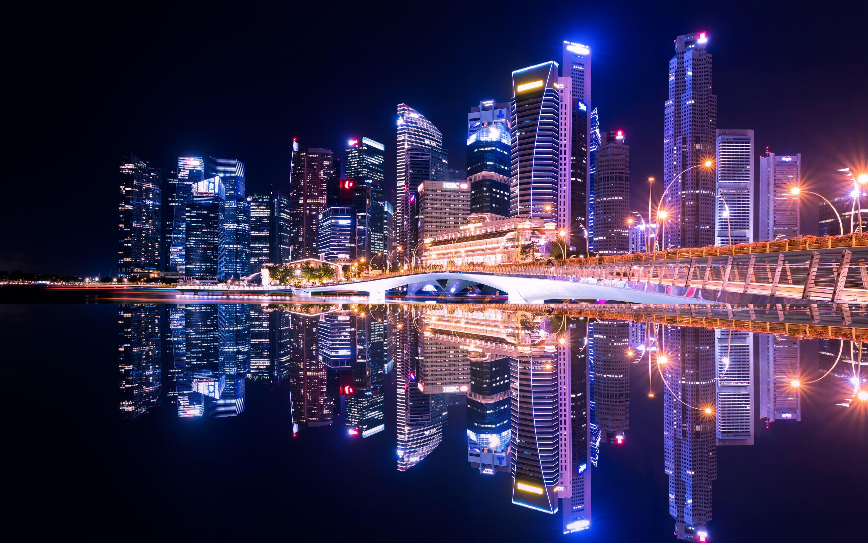 2880x1800 Singapore City Skyline 5k Macbook Pro Retina HD 4k