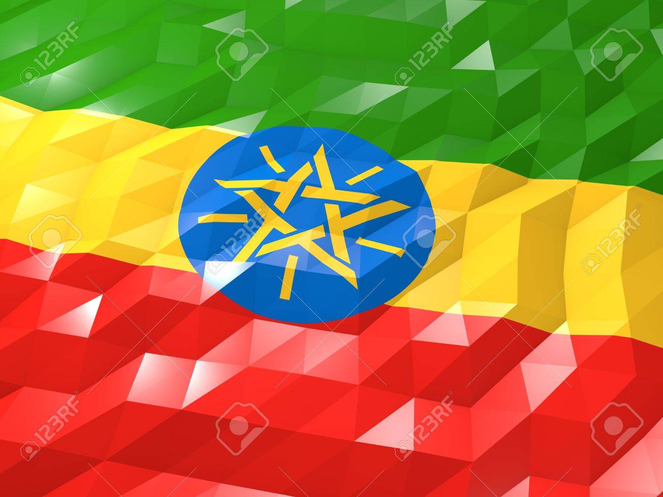 1300x975 Free download Flag Of Ethiopia 3D Wallpaper Illustration National