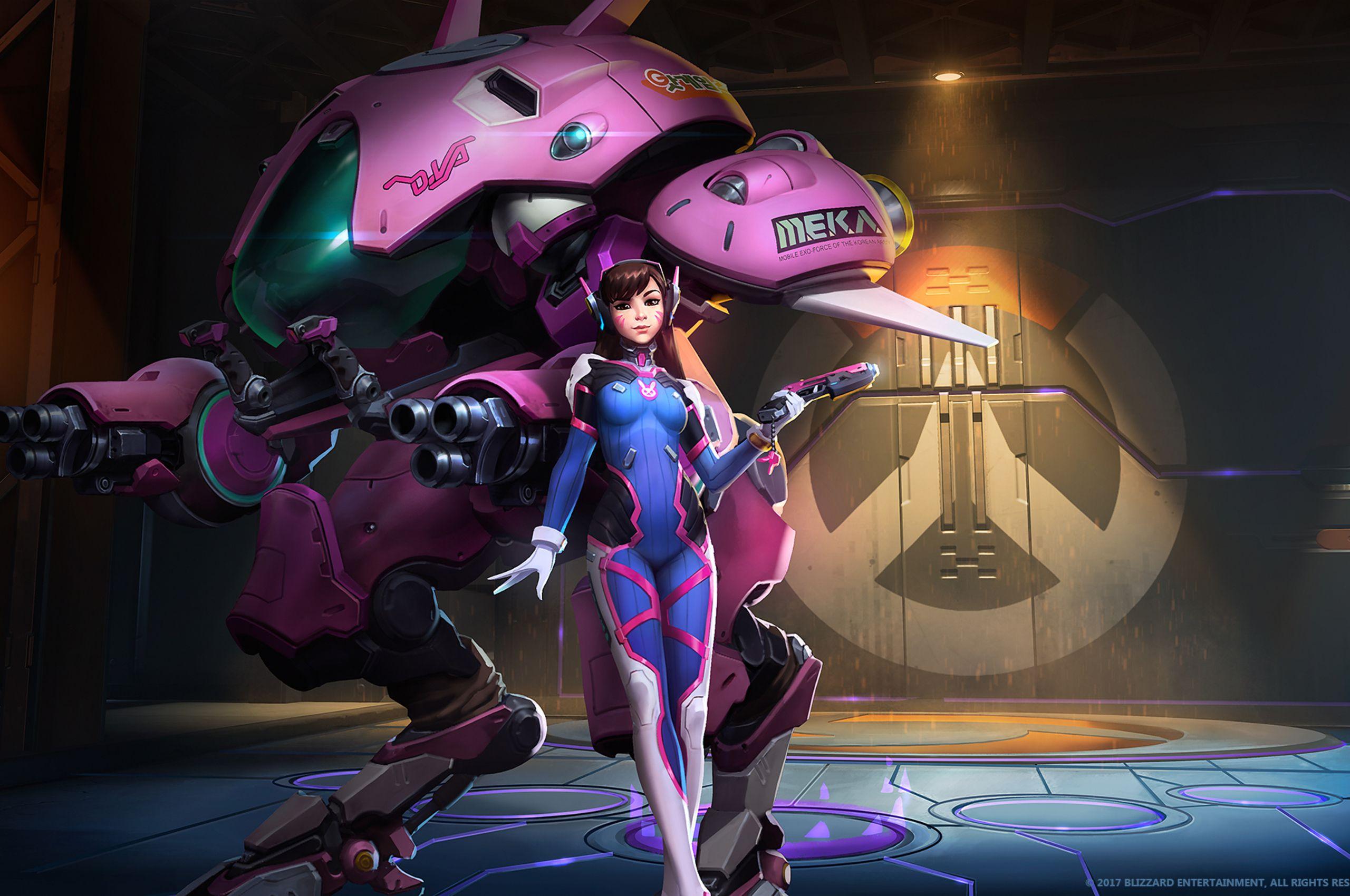 2560x1700 Dva Overwatch Fanart Chromebook Pixel HD 4k Wallpaper