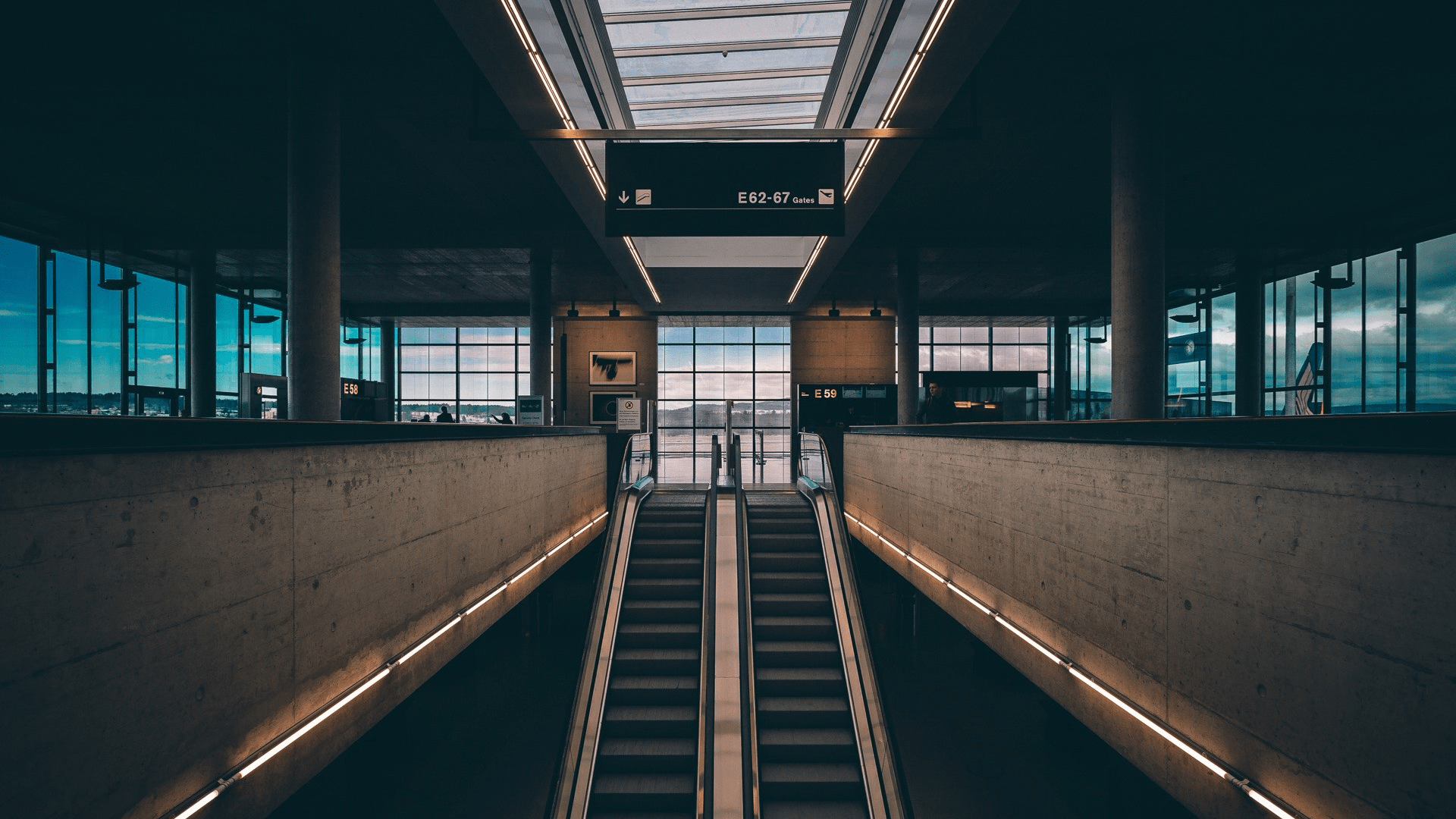 1920x1080 #escalator, #airport wallpaper. Mocah.org HD Wallpaper