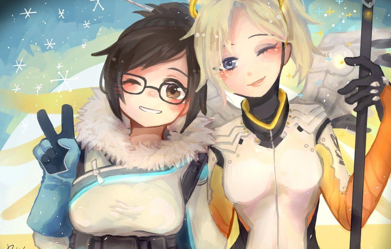 1332x850 Wallpaper Game, Blizzard Entertainment, Mei, Overwatch, Mercy