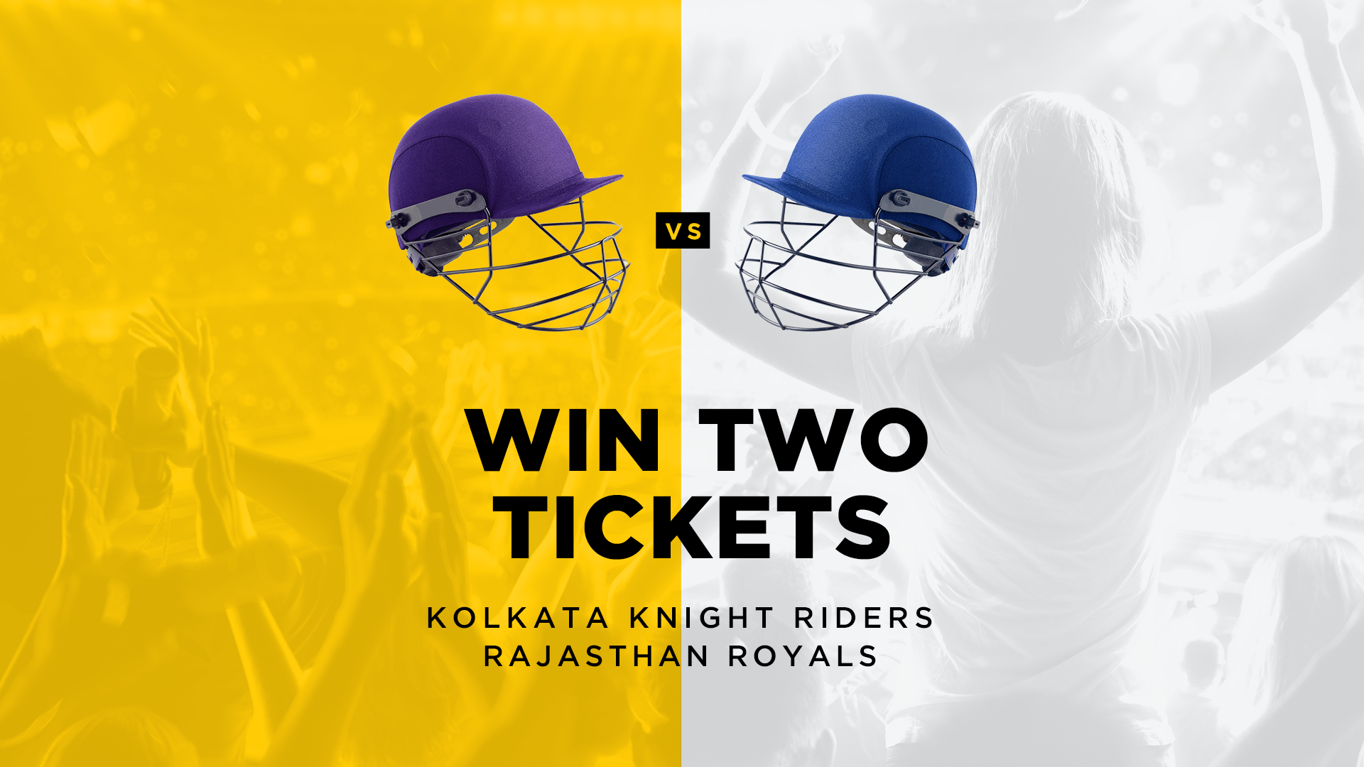 1920x1080 WIN 2 Tickets to Kolkata Knight Riders vs Rajasthan Royals!. Elta