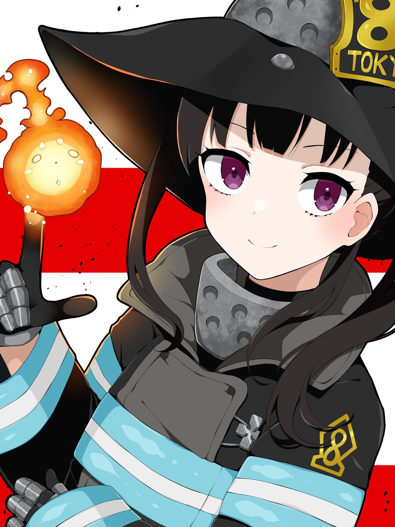 Fire Force  Tamaki  Maki  Shinra