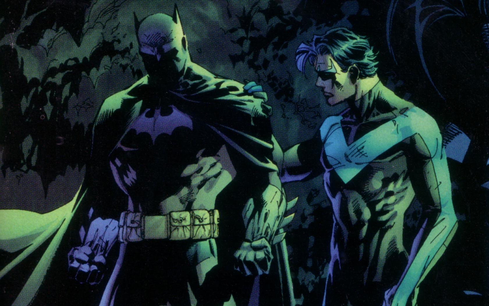 1680x1050 Batman And Nightwing Wallpaper