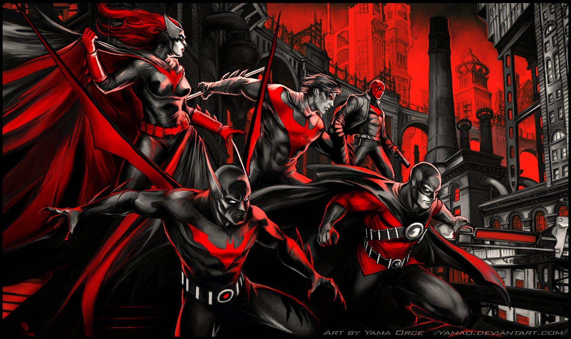1920x1140 artwork, Fan art, Batman, Batwoman, Nightwing Wallpaper HD