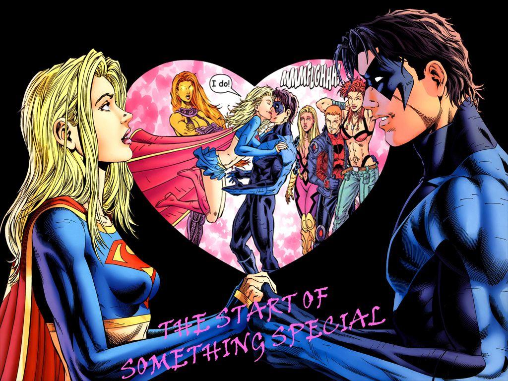 1024x768 Nightwing image snightwing&supergirl HD wallpaper and background