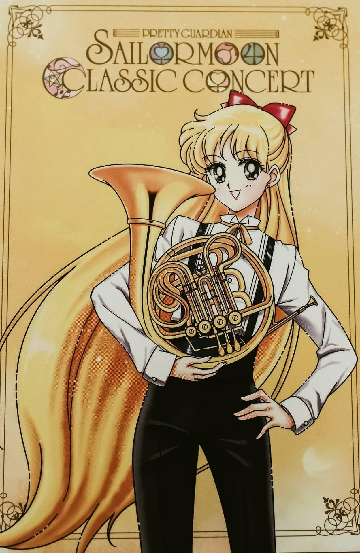 1249x1920 Sailor Venus + french horn. Sailor moon wallpaper, Sailor moon