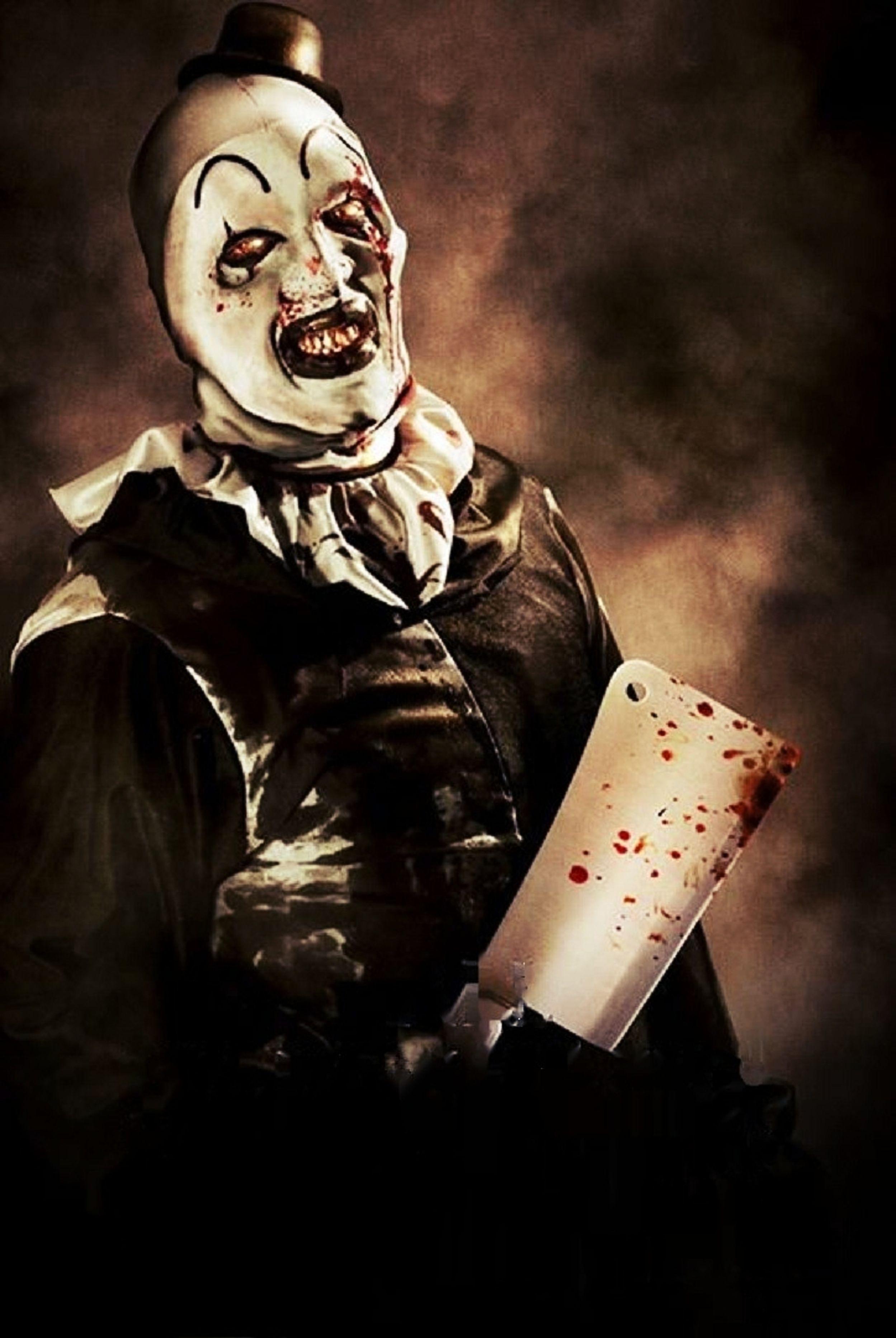 Terrifier Movie Wallpaper / art: art the clown actor / On halloween