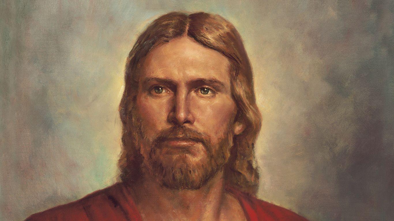 1366x768 Jesus Face Wallpaper