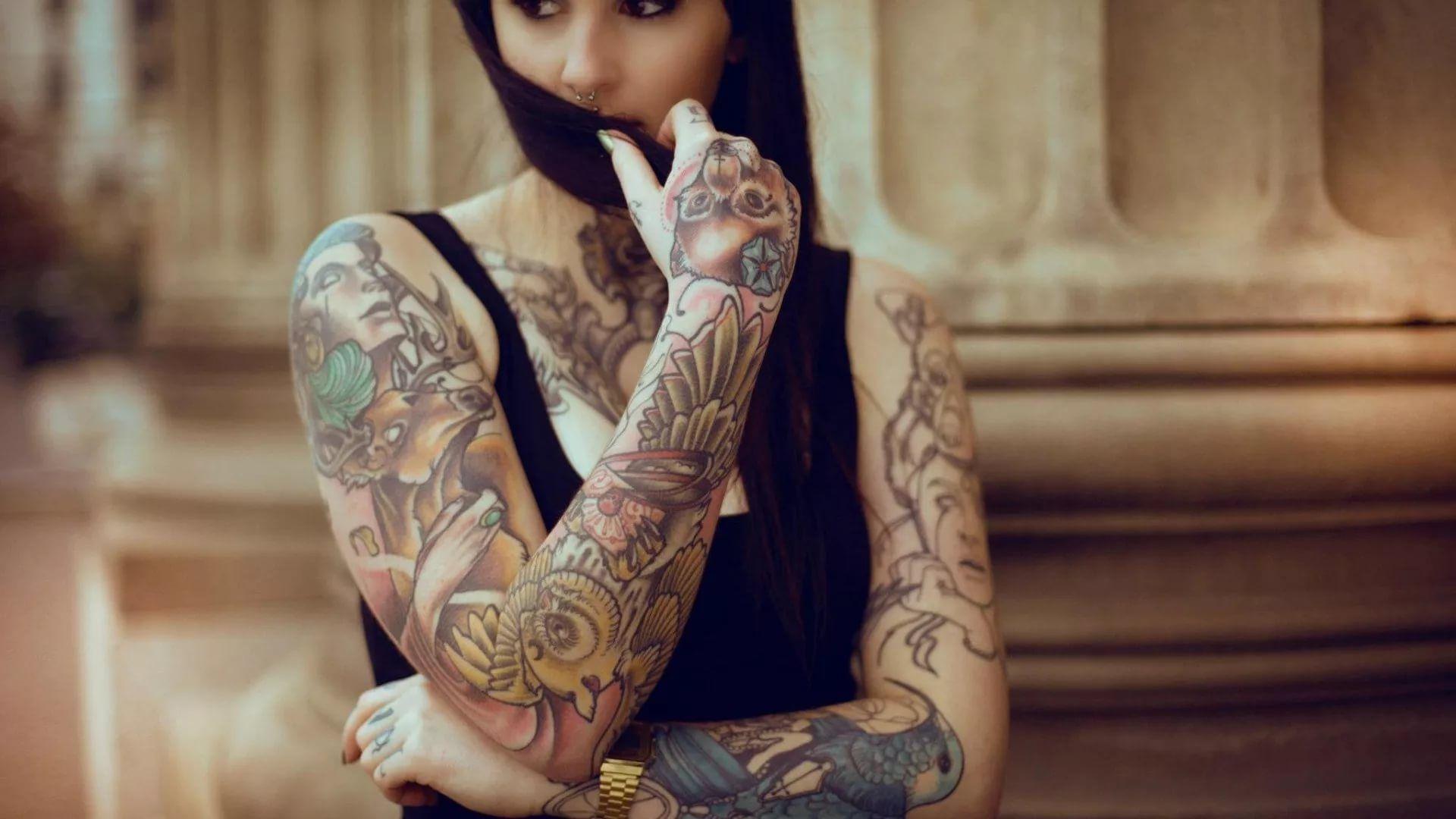 1920x1080 tatuaje chica fondo de pantalla