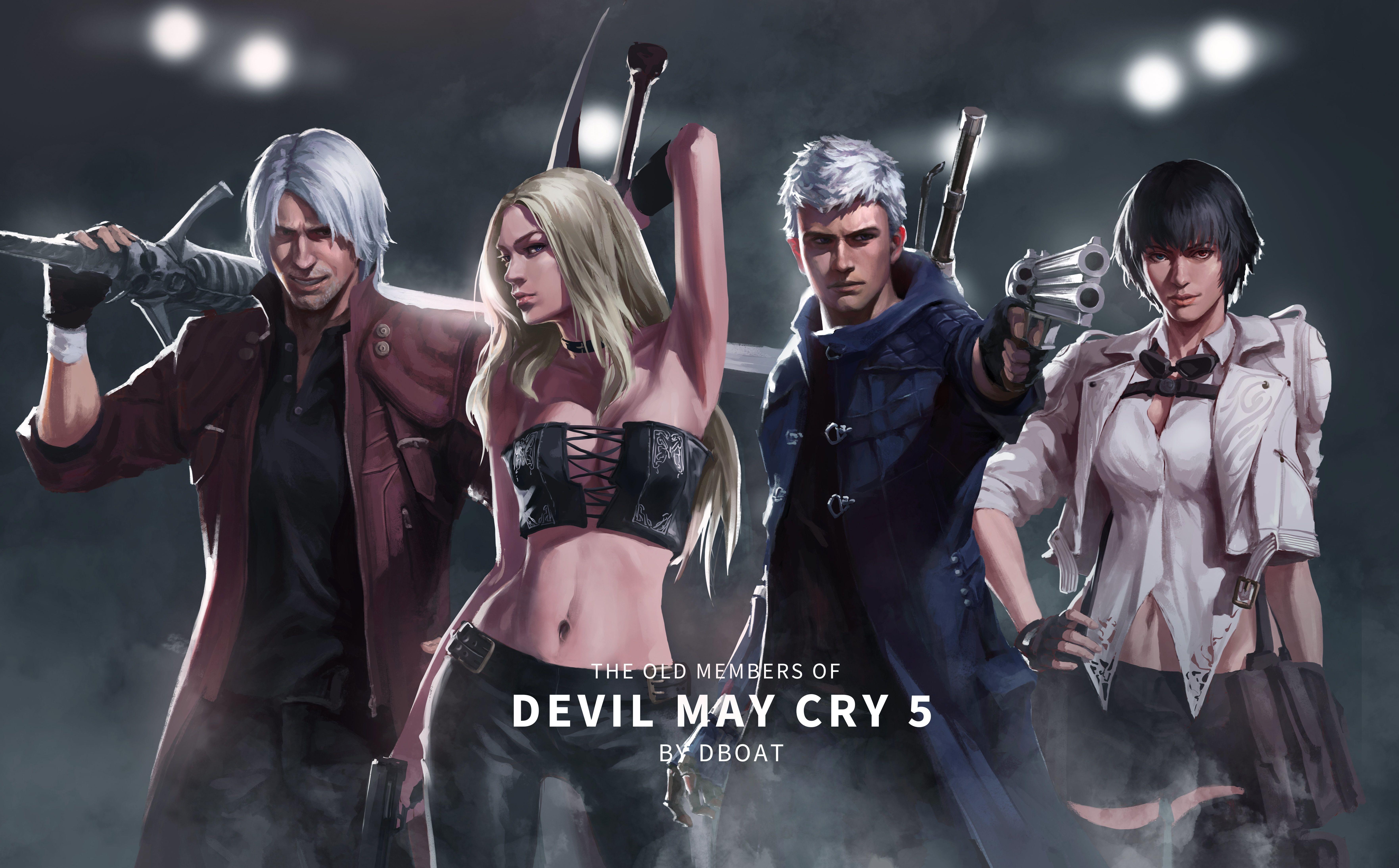 7055x4382 Devil May Cry 5 Old Members 8k, HD Games, 4k Wallpaper, Image