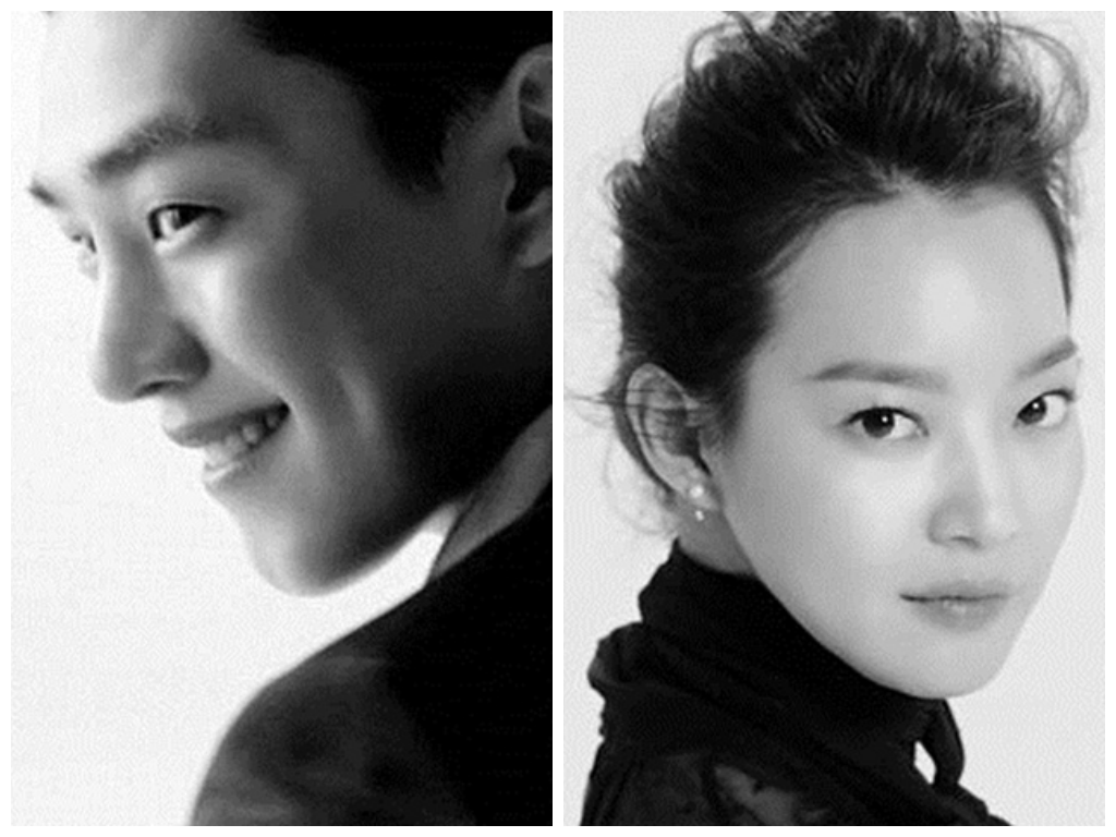 1024x768 Actors Yoo Ah in and Shin Min Ah Flirt and Dance for Hair CF