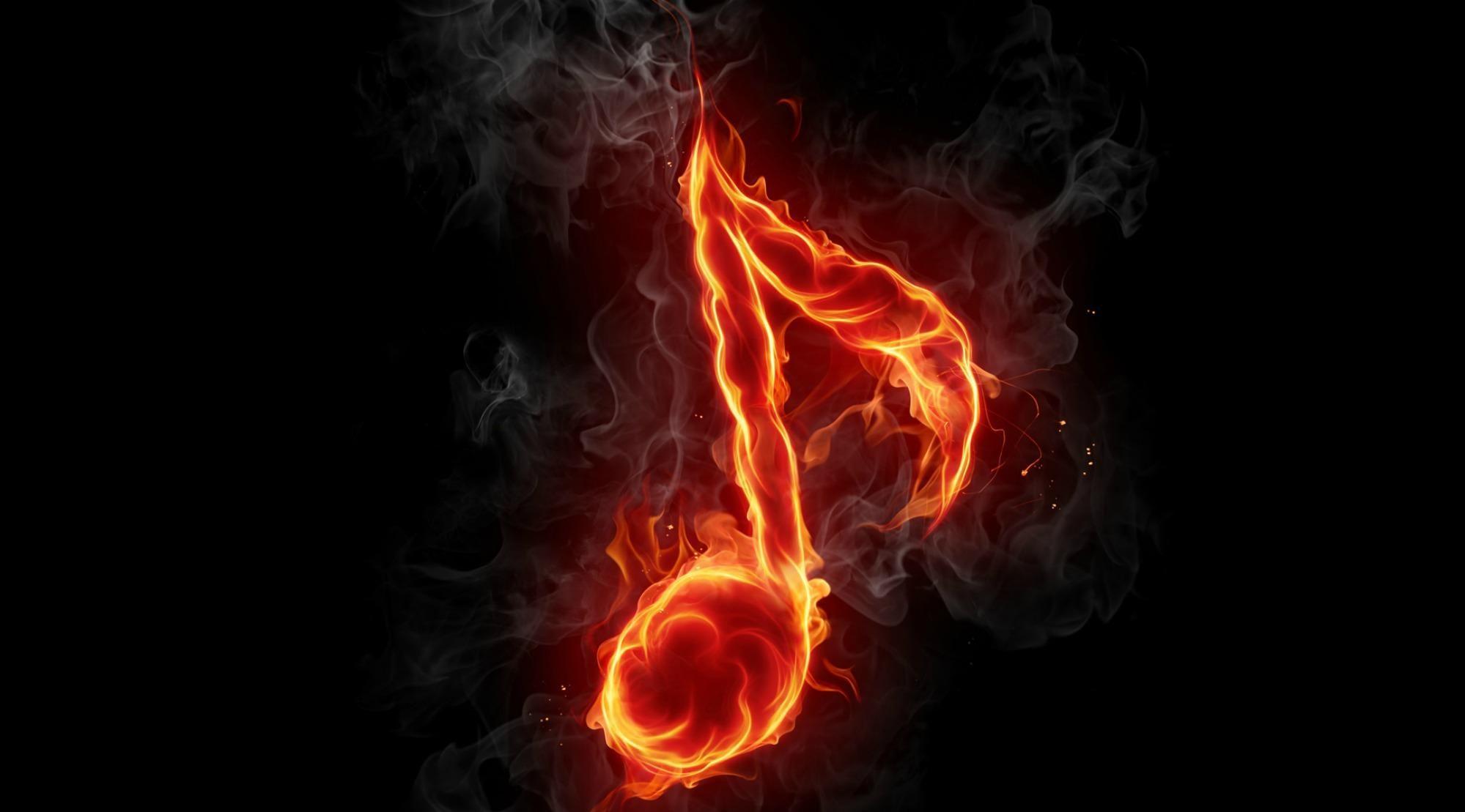 1999x1109 Colorful Music Notes HD Wallpaper