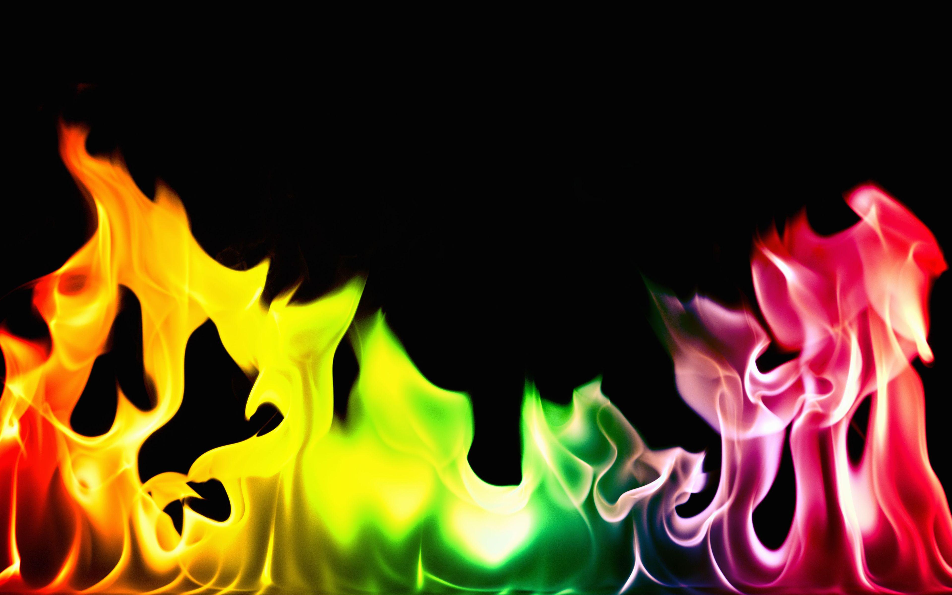 colorful fire wallpapers hd
