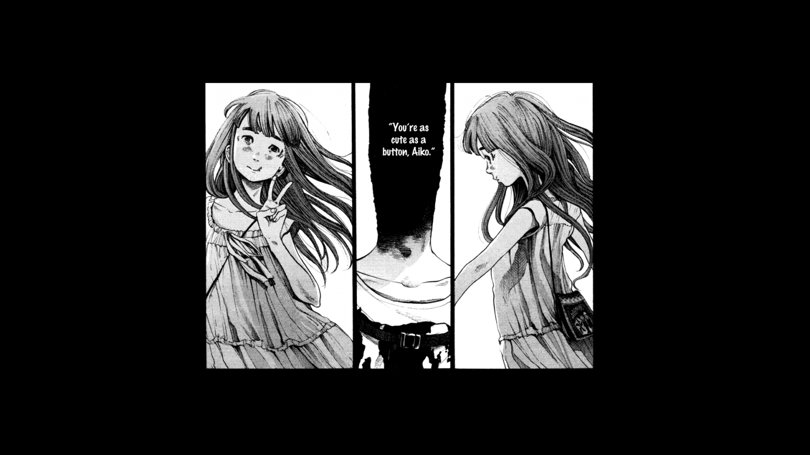 1600x900 drawing, illustration, monochrome, manga, cartoon, writing