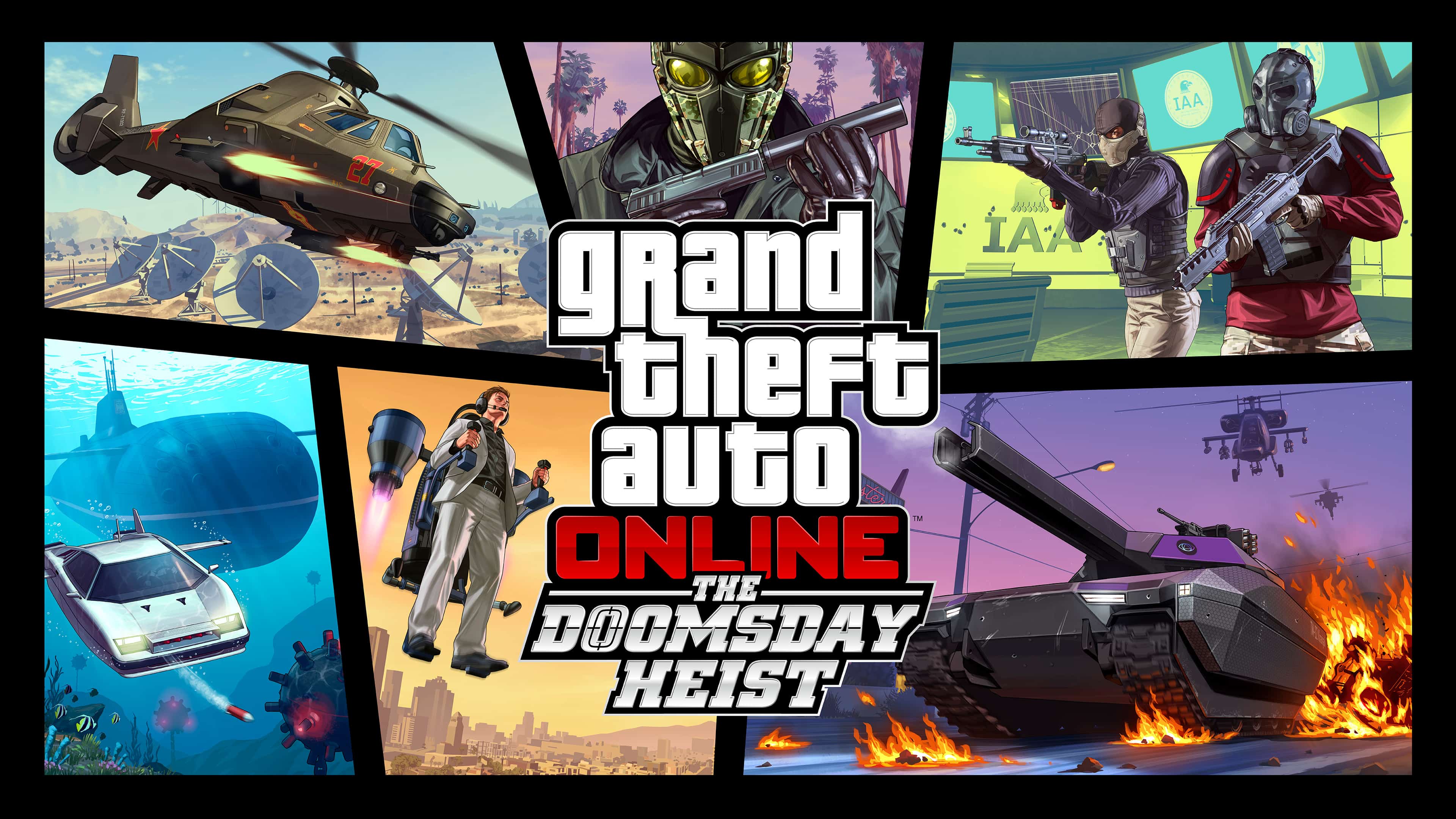 3840x2160 Grand Theft Auto 5 Online The Doomsday Heist DLC UHD 4K Wallpaper