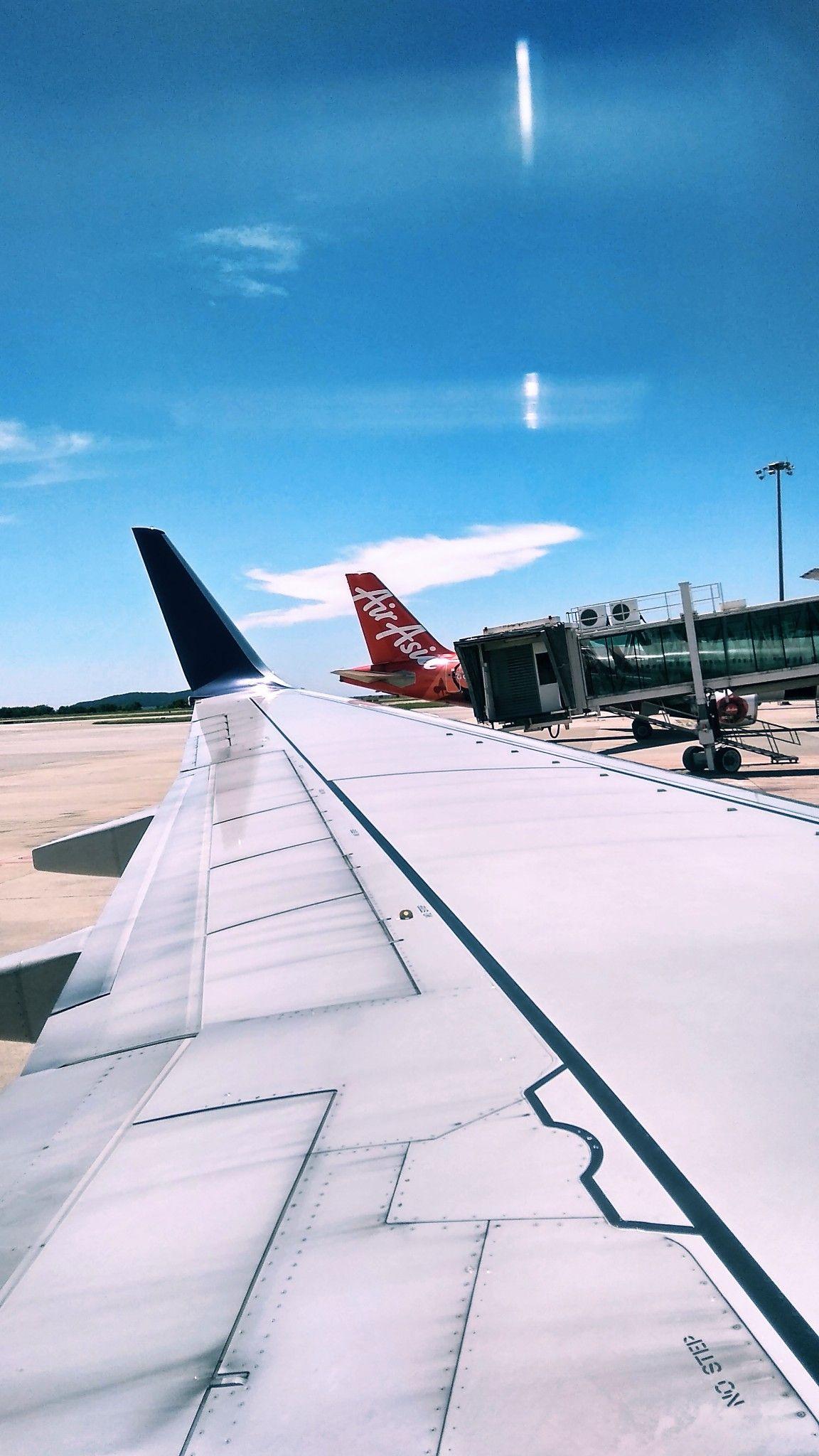 1152x2048 Hello neighbor Airasia KKiA airport. Airplane view, Sabah, Scenes