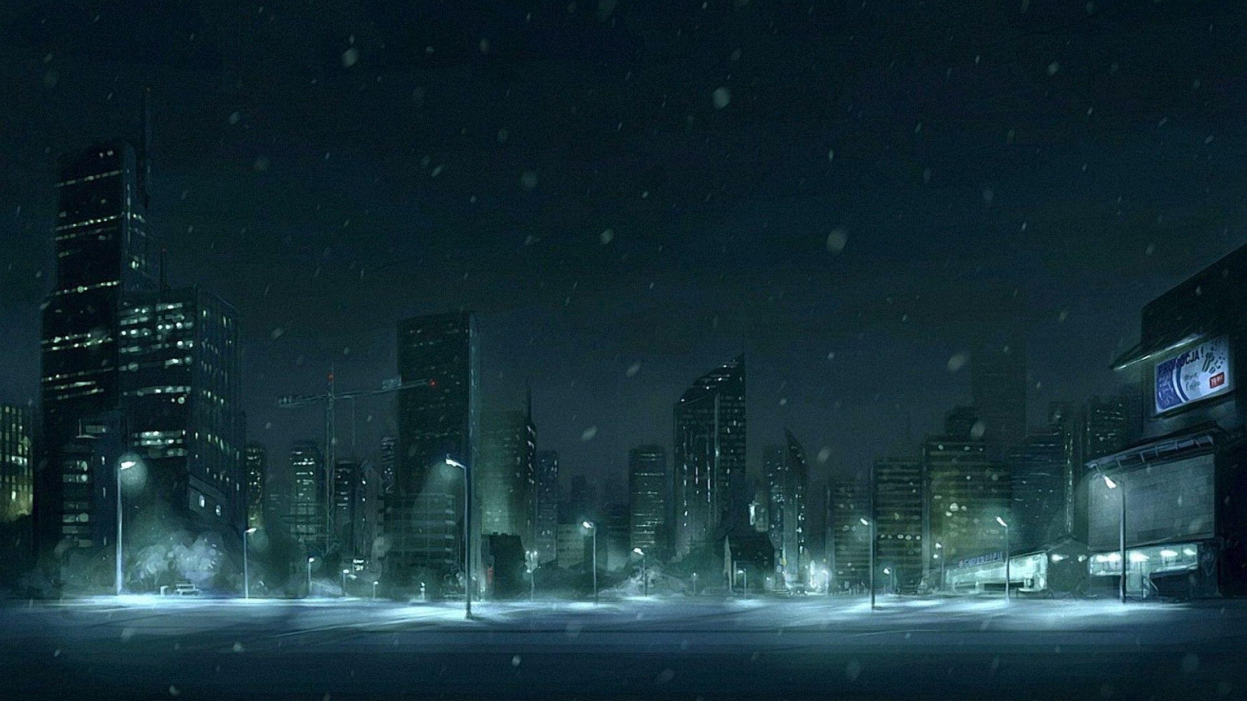 2560x1440 Winter Snow Figure MacBook Air Wallpaper Download