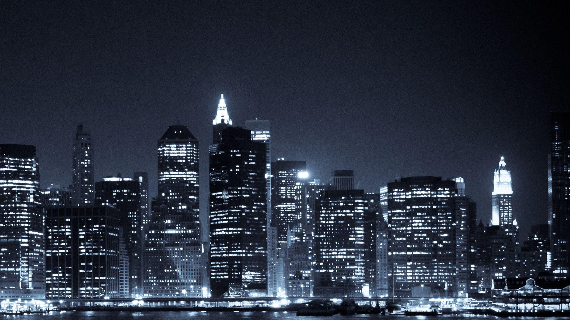 1920x1080 Manhattan Night wallpaper
