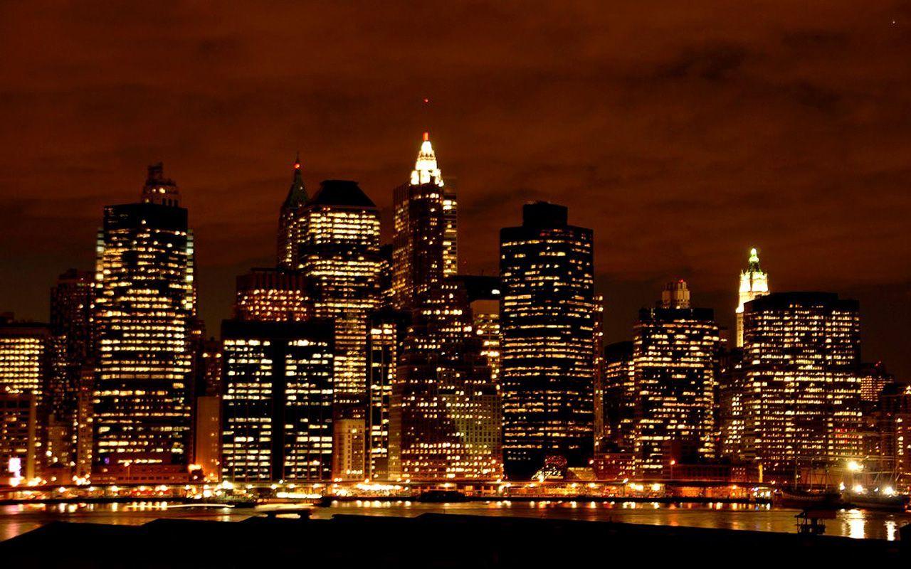 1280x800 NYC Skyline at Night