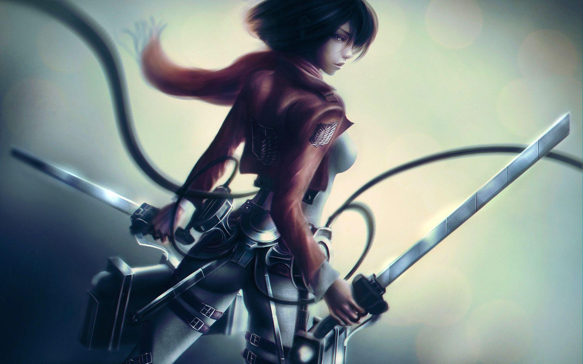 1920x1200 Female Anime Samurai Wallpaper