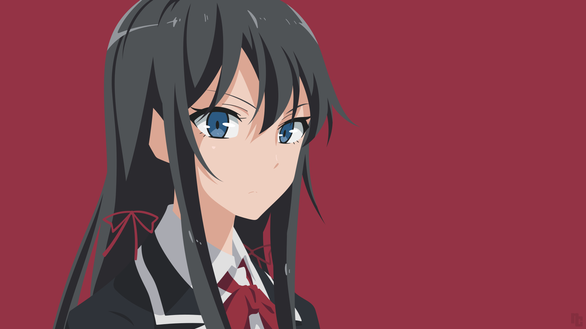 1920x1080 #Yukinoshita Yukino, #anime girls, #Yahari Ore no Seishun