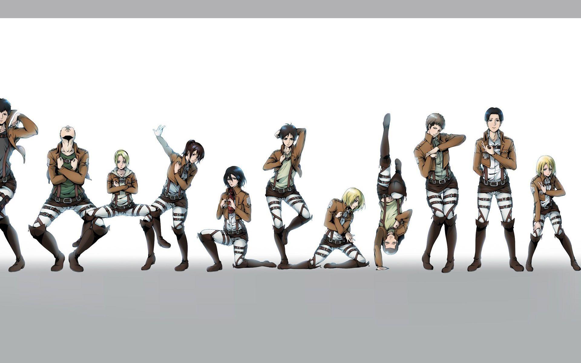 Attack On Titan Characters Wallpapers - Top Free Attack On Titan ...