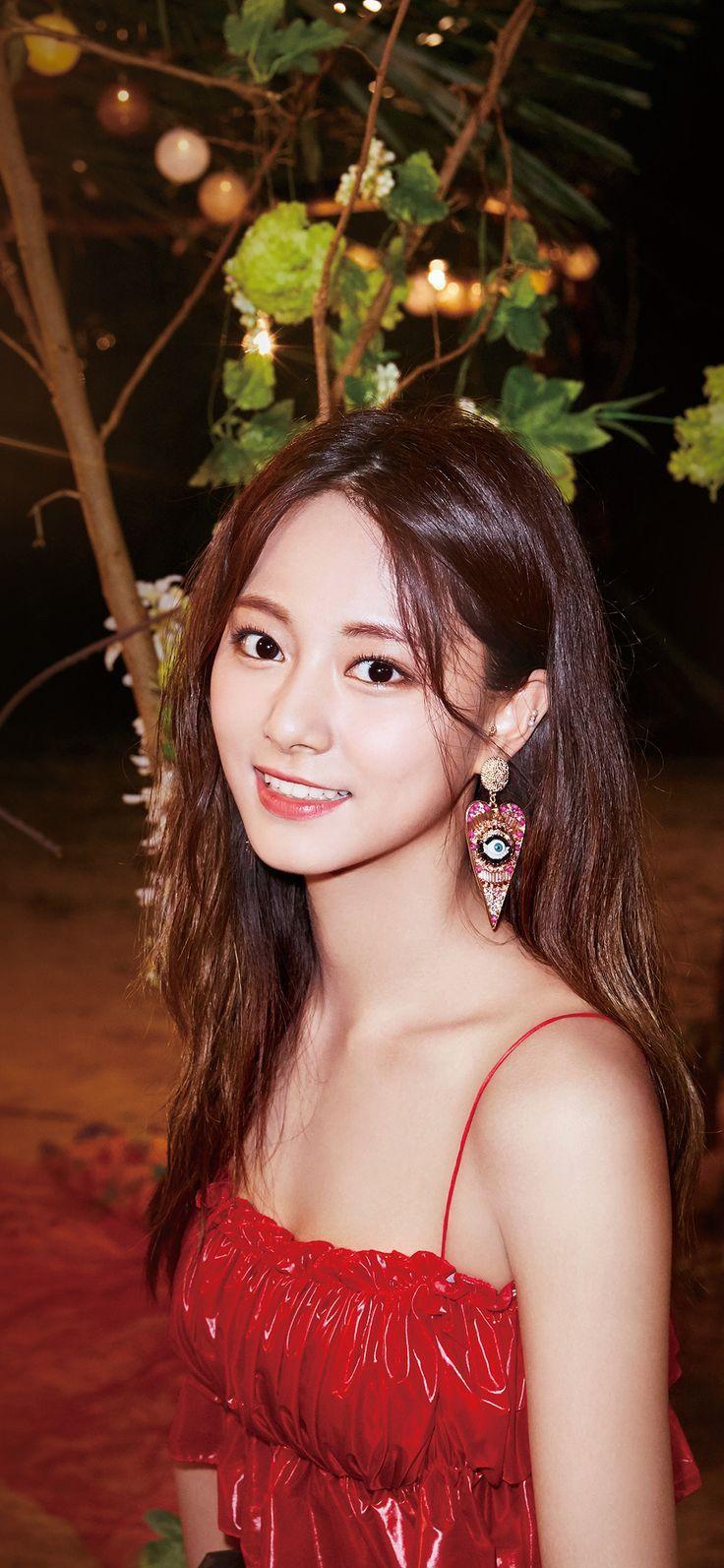 736x1593 iPhone X wallpaper : kpop twice tzuyu girl night camping