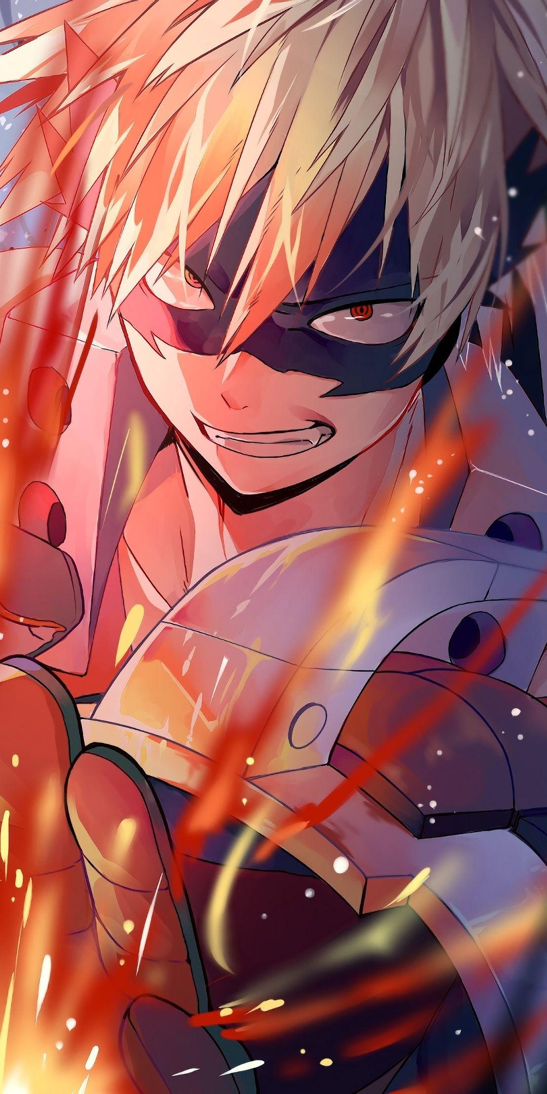 1080x2160 Katsuki Bakugou My Hero Academic 4k One Plus 5T, Honor 7x, Honor view Lg Q6 HD 4k Wallpaper, Image, Background, Photo and Picture
