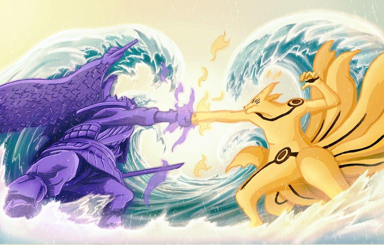 1332x850 Wallpaper battlefield, sword, fox, water, wings, katana, fight