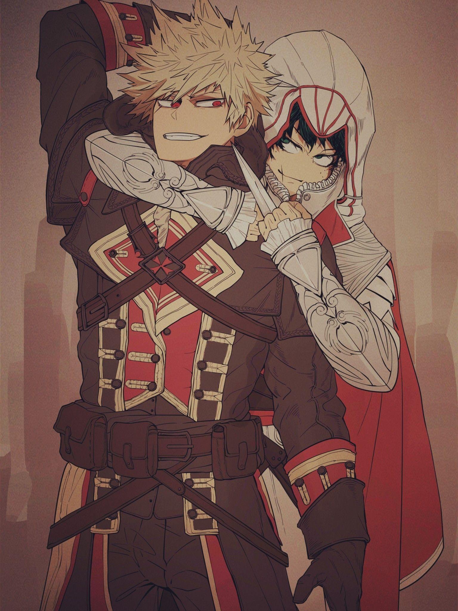 1536x2048 Download 1536x2048 Boku No Hero Academia, Midoriya Izuku, Bakugou