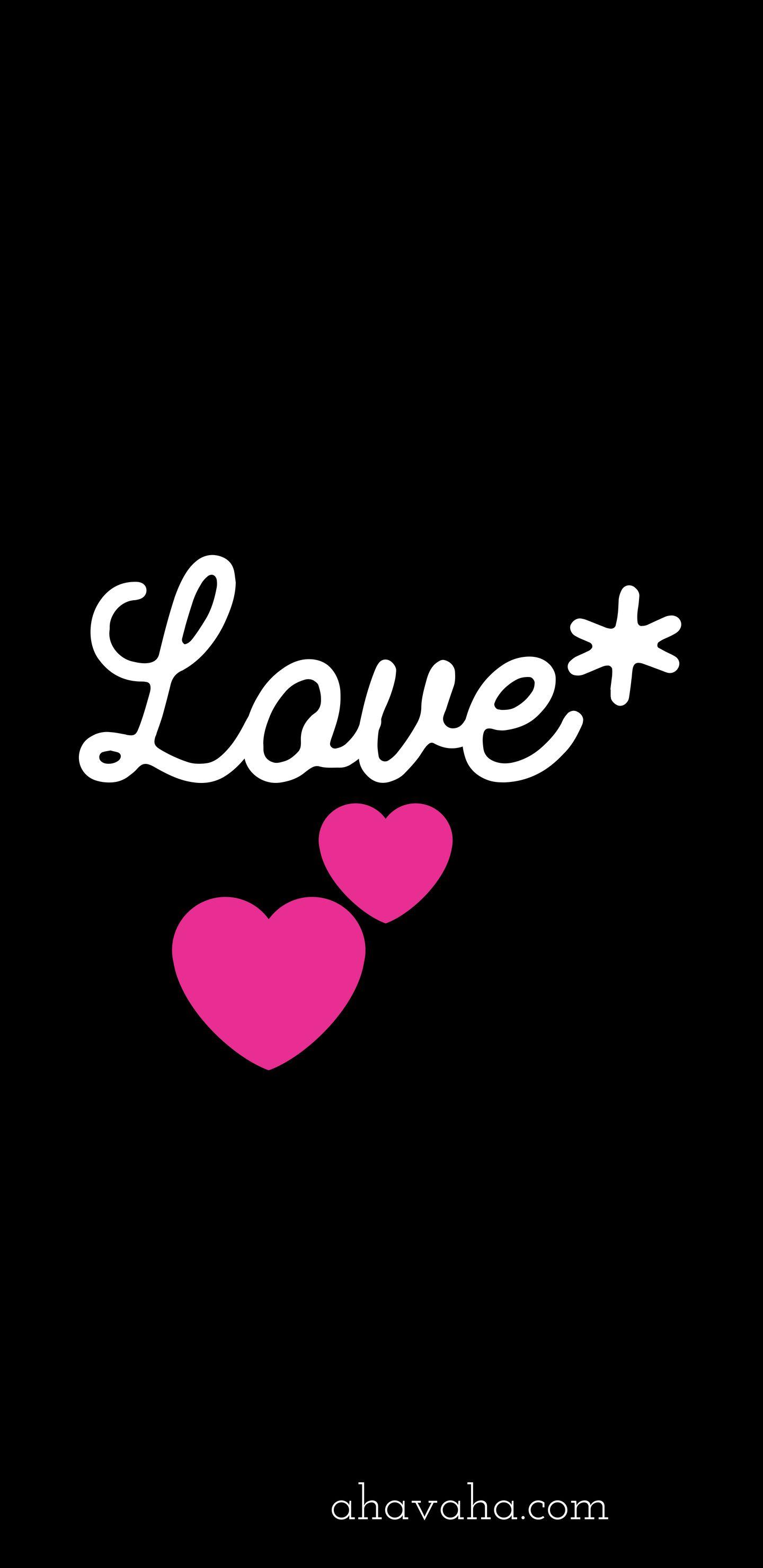 1440x2960 Love Hearts Star Pink White Themed Free Christian Wallpaper