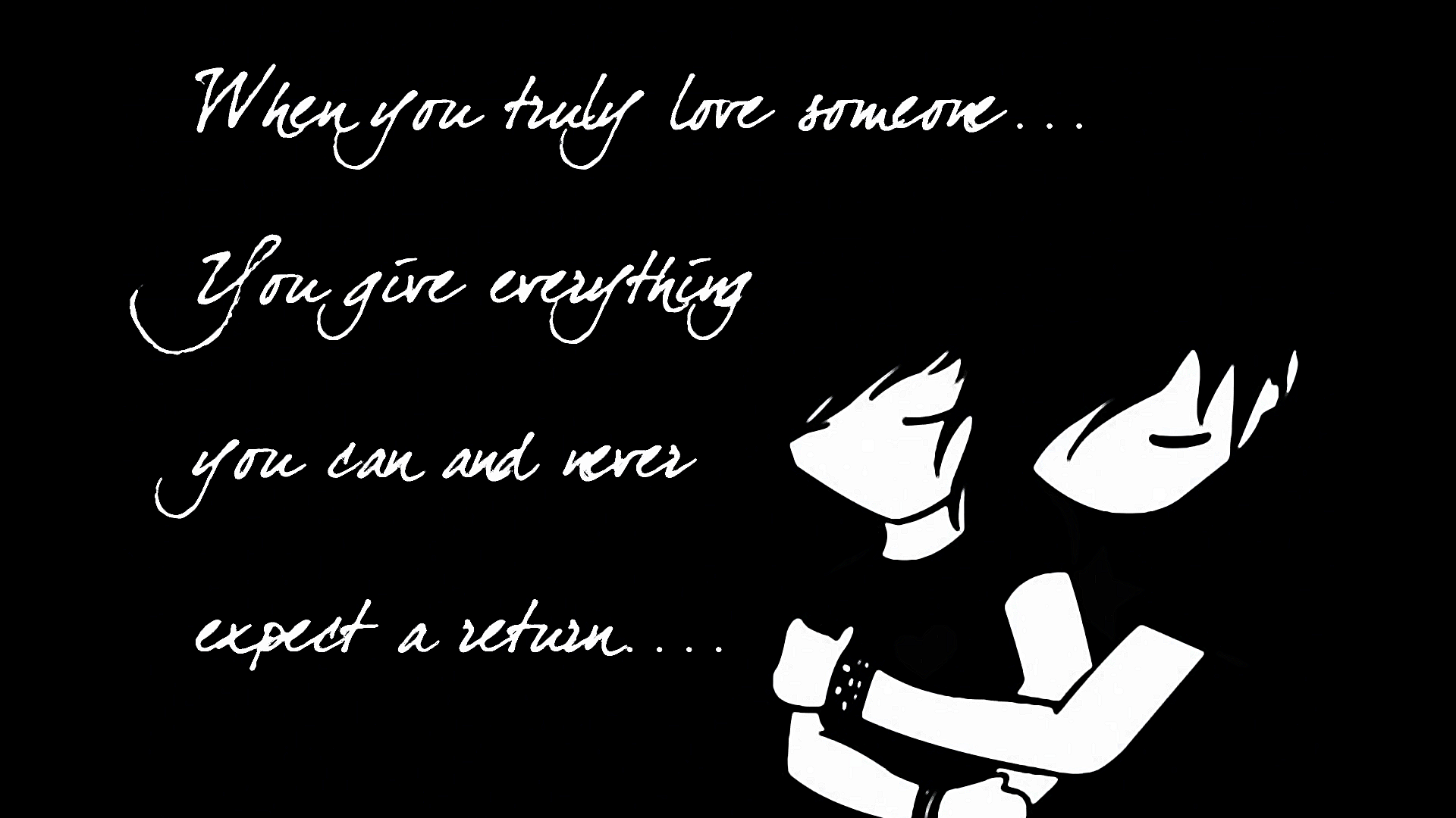 1920x1080 Free download 4757 cute love quotes black and white background HD
