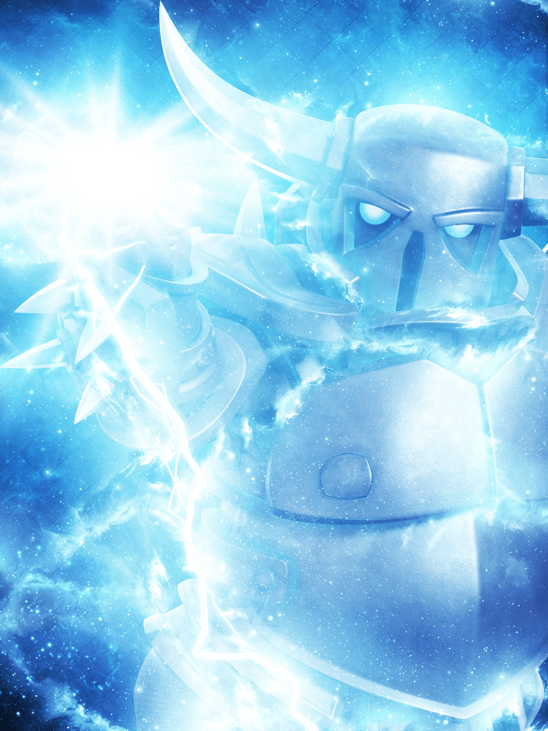 Download HD Of Wallpaper Wallpapers  Clash Of Clans Pekka Face Transparent  PNG Image  NicePNGcom