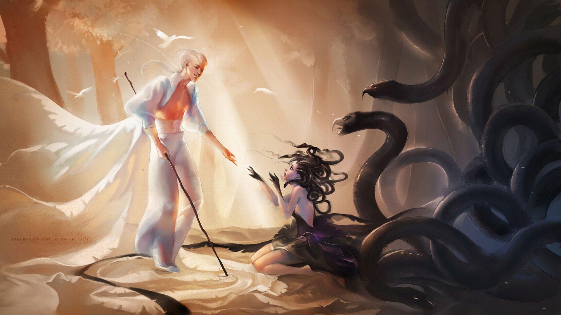 1920x1080 Medusa wallpaper HD for desktop background