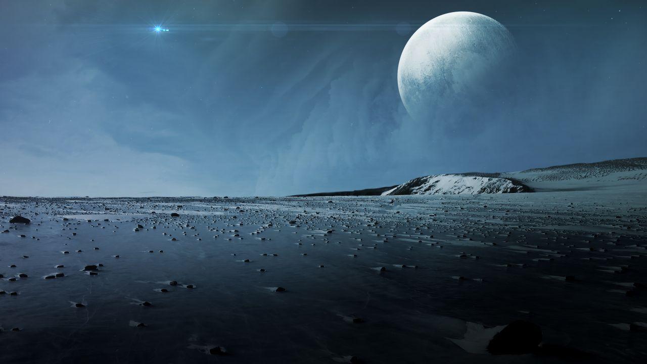 1280x720 Wallpaper Pluto, Surface, Planet, 5K, Space,. Wallpaper