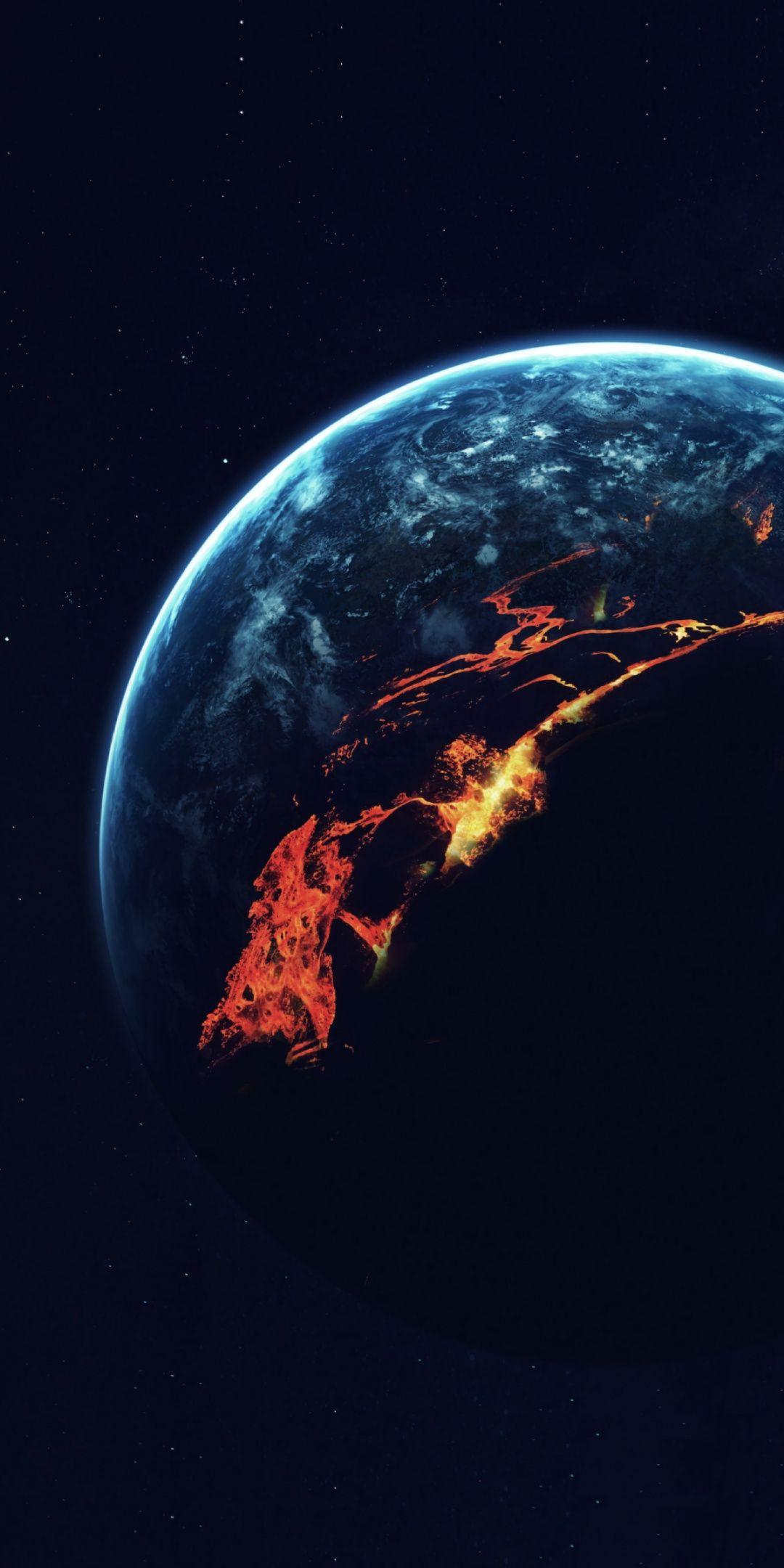 1080x2160 Planet, surface, outer space, 1080x2160 wallpaper. Outer space