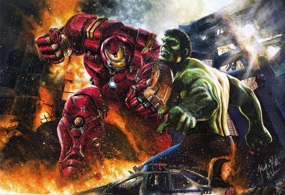 1081x739 Free download 1081x739px Hulk vs Hulkbuster Wallpaper 1081x739