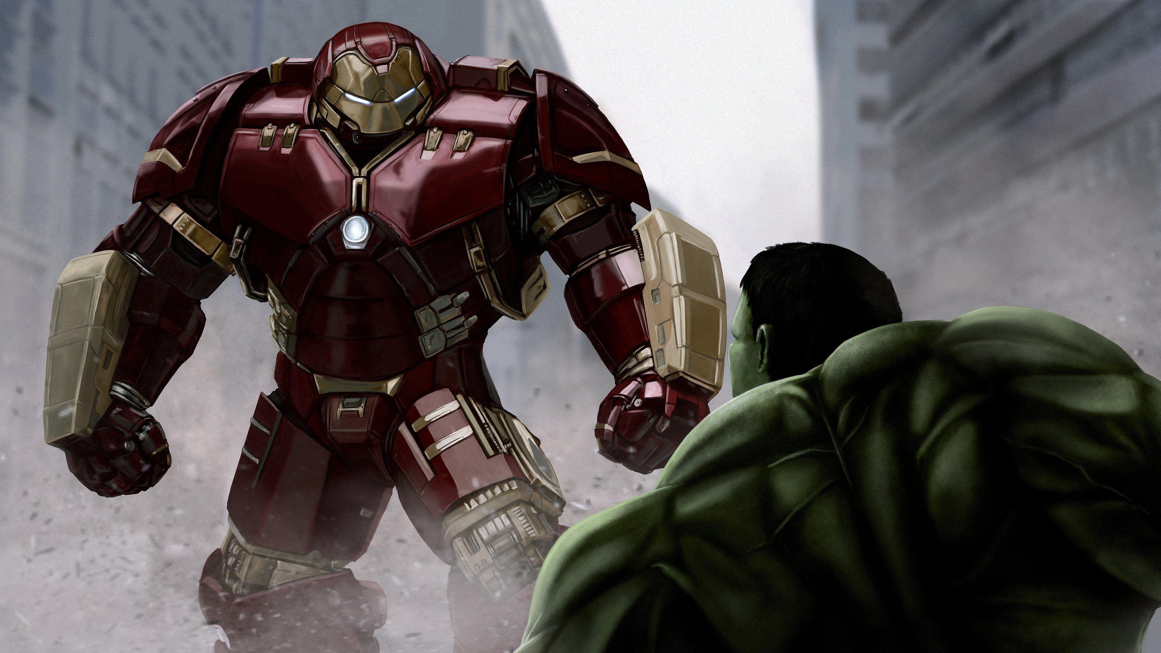 3840x2160 Hulk Vs Iron Man Wallpaper